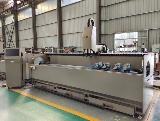 Máquina de perfuração de buracos de dupla cabeça de alumínio CNC copiador de roteador para armários industriais de alumínio e vinho