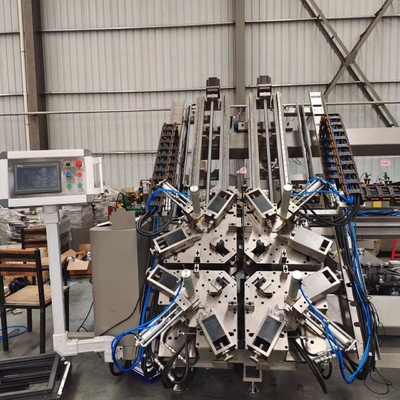 Máquina de crimpagem de canto CNC 7,5kw para crimpagem de canto de perfil de porta e janela de alumínio