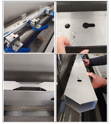 Profil de alumínio Centros de usinagem CNC Máquina de fresagem automática de perfuração CNC que trabalha com comprimento de 3000 mm