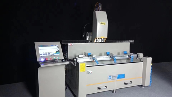 Máquinas de perfuração CNC de cabeça dupla para perfis de alumínio com comprimento de trabalho de 1500 mm