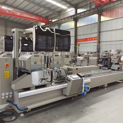 Serra de corte CNC de dupla cabeça de alumínio industrial para ligas de alumínio de grande porte