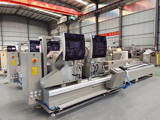 Máquina de fazer janelas Máquina de cortar CNC Máquina de cortar duas cabeças Serra de mitra para perfil de alumínio Com certificado CE