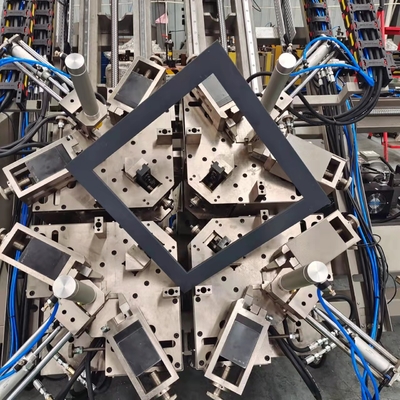 Máquina automática CNC 4 cabeças de esquina para a fabricação de portas de janelas de alumínio com sistema delta