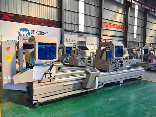 Máquina de corte de vidro de alumínio de corte de janela de cabeça dupla CNC