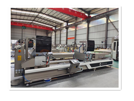 Serra de corte de dupla cabeça de alumínio WJM-CNC-600*4200