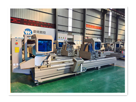 Serra de corte de dupla cabeça de alumínio WJM-CNC-600*4200