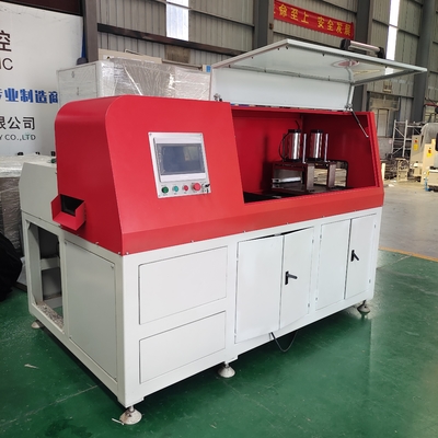 Máquina de corte de perfis de alumínio sólido CNC servo de alimentação de servo com corte de 90 graus