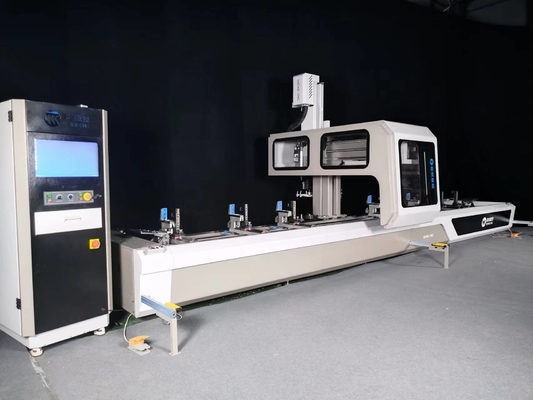 6500mm Centro de Mecânica CNC de 4 eixos Máquinas CNC para processamento de perfis de parede de cortina de alumínio
