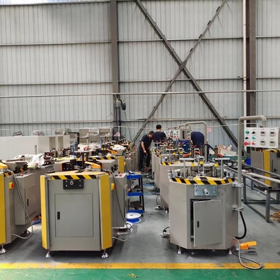 Máquina de fazer portas e janelas de alumínio, máquina de cortar cantos com sistema hidropneumático