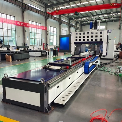 Máquina de perforação e corte CNC de alumínio com lâmina de serra de 300 mm