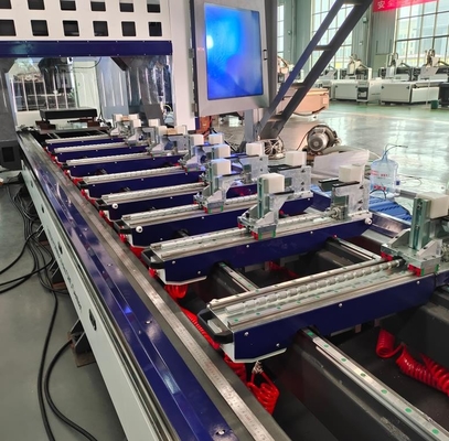 Máquina de perforação e corte CNC de alumínio com lâmina de serra de 300 mm