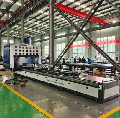 5 eixos centro de usinagem CNC vertical para perfis industriais de alumínio, portas, janelas, cortinas, etc.