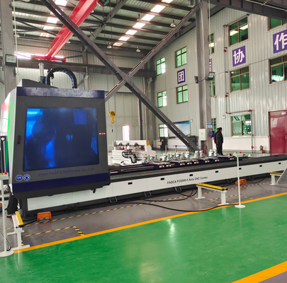 6500mm Tipo de pórtico vertical de 5 eixos Centro de usinagem CNC para processamento industrial de alumínio, cobre, PVC