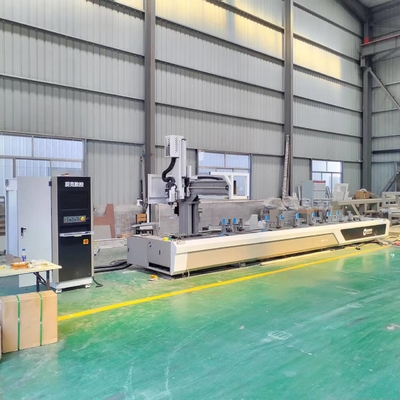 Máquina de corte de alumínio CNC 4 eixos de perfuração fresagem e máquina de corte para parede cortina e porta da janela