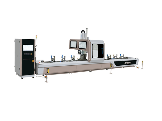 Centro fazendo à máquina de alumínio horizontal do Cnc de 4 linhas centrais para a perfuração e a trituração de alumínio do perfil
