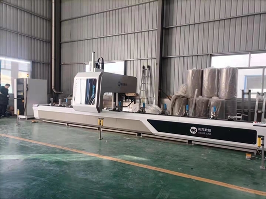 6500mm máquina de parede de cortina de alumínio 4 eixos CNC centro de usinagem