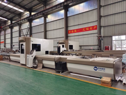 6500mm CNC Alumínio MachiningCutting Center para 45 90 Graus Janela Porta E Máquina de Parede Cortina