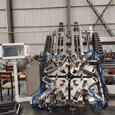 Máquina de combinar 4 cabeças de canto para portas e janelas de alumínio