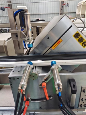 Máquina de corte automática de duas cabeças de alumínio de 500 mm