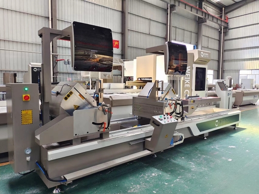 Máquina de corte automática de duas cabeças de alumínio de 500 mm