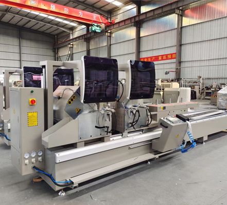 Máquina de Serra de Mitra de Cabeça Dupla Automática para Fabricação de Portas de Janela
